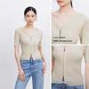 VEROMODA Women's V-Neck Short Sleeve Knit Cardigan