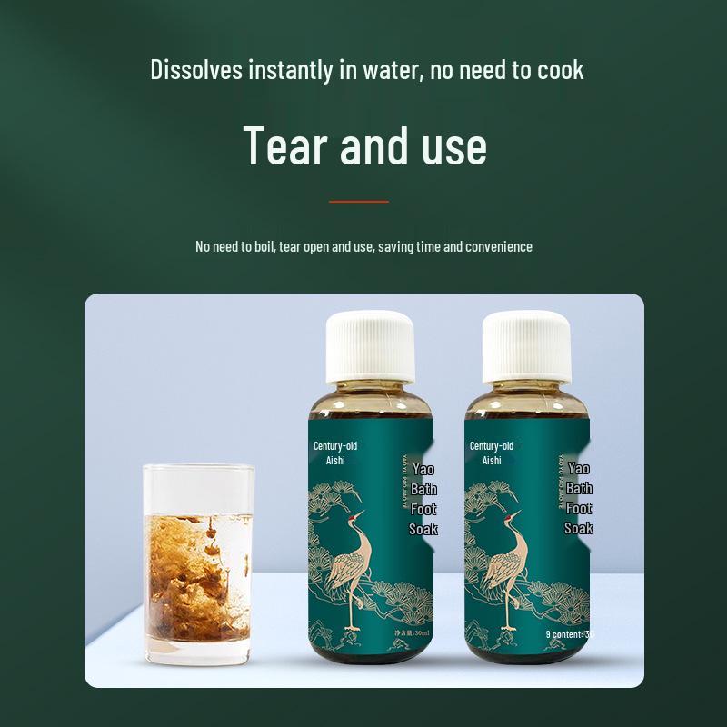 Herbal Concentrated Foot Soak Liquid with Mugwort Beads