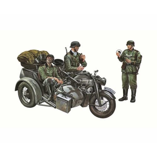 Zundapp KS750 Avec Sidecar 1:35 Scale - Mod?le - Italeri