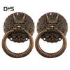 DYS Home Decor Vintage Dragon Head Cabinet Shelter Nábytek Zásuvka Rukojeť Knoflík Ring