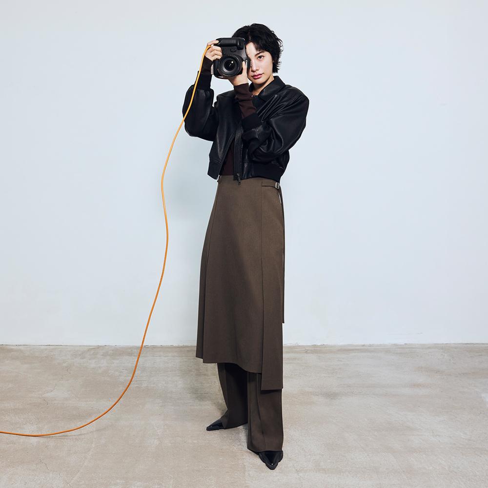 Ibiem Jecheon String Asymmetrical Long Skirt Emq2Wsk030