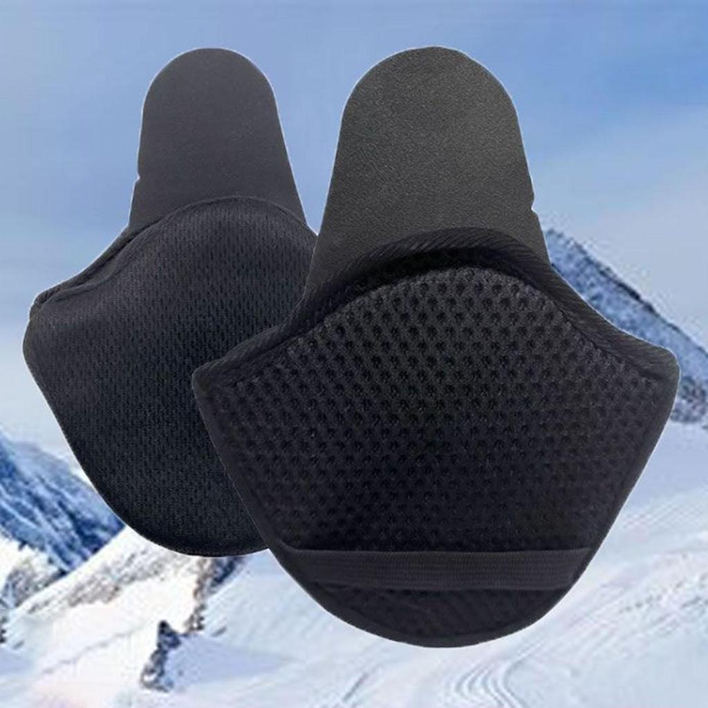 Motorcycle Helmet Ear Pads Removable Warm Earmuffs 1 Pair Cold Weather Ear Pads Windproof Earmuffs Reduce Wind Noise