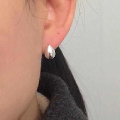 Revedej Silver925 Water Curve Earrings (2color)