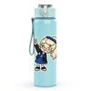 1PC Blonde Girl Cartoon Character 750ml Color Plastic Sports Water Bottle Leakproof Flip Straw Lid Suitable for Sports Office Home Use