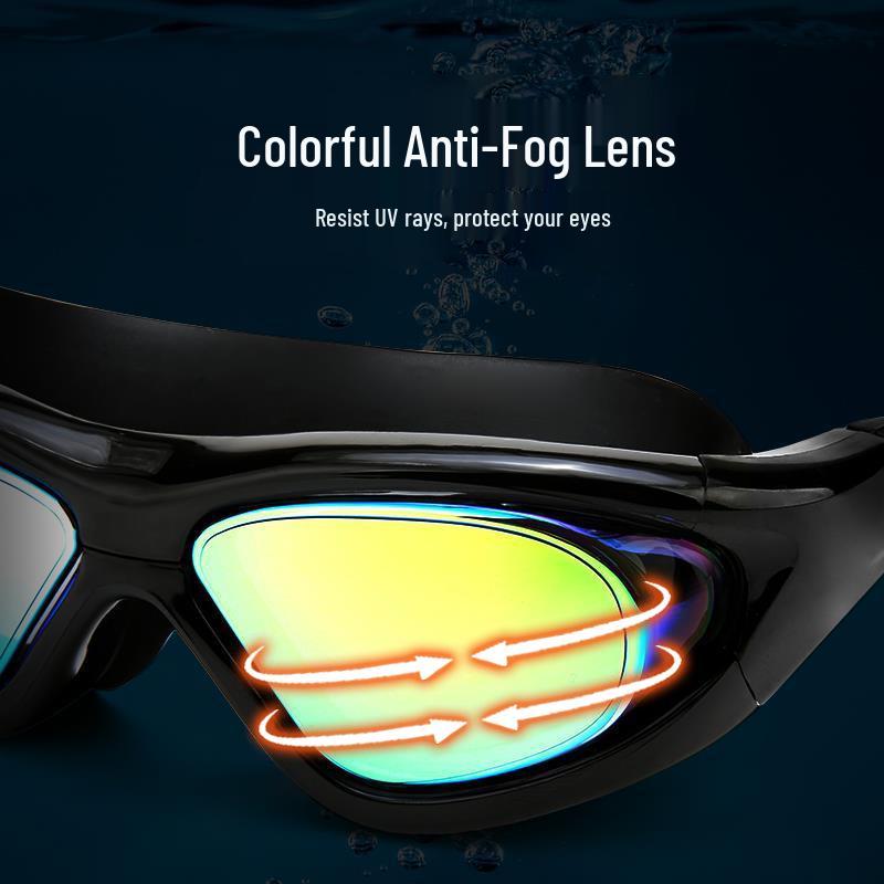 Unisex HD Colorful Anti-fog Waterproof Swim Goggles