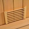 Sauna AirExchange Opening Grille Wood Finish Ventilation Steam Compartment Air Vent for