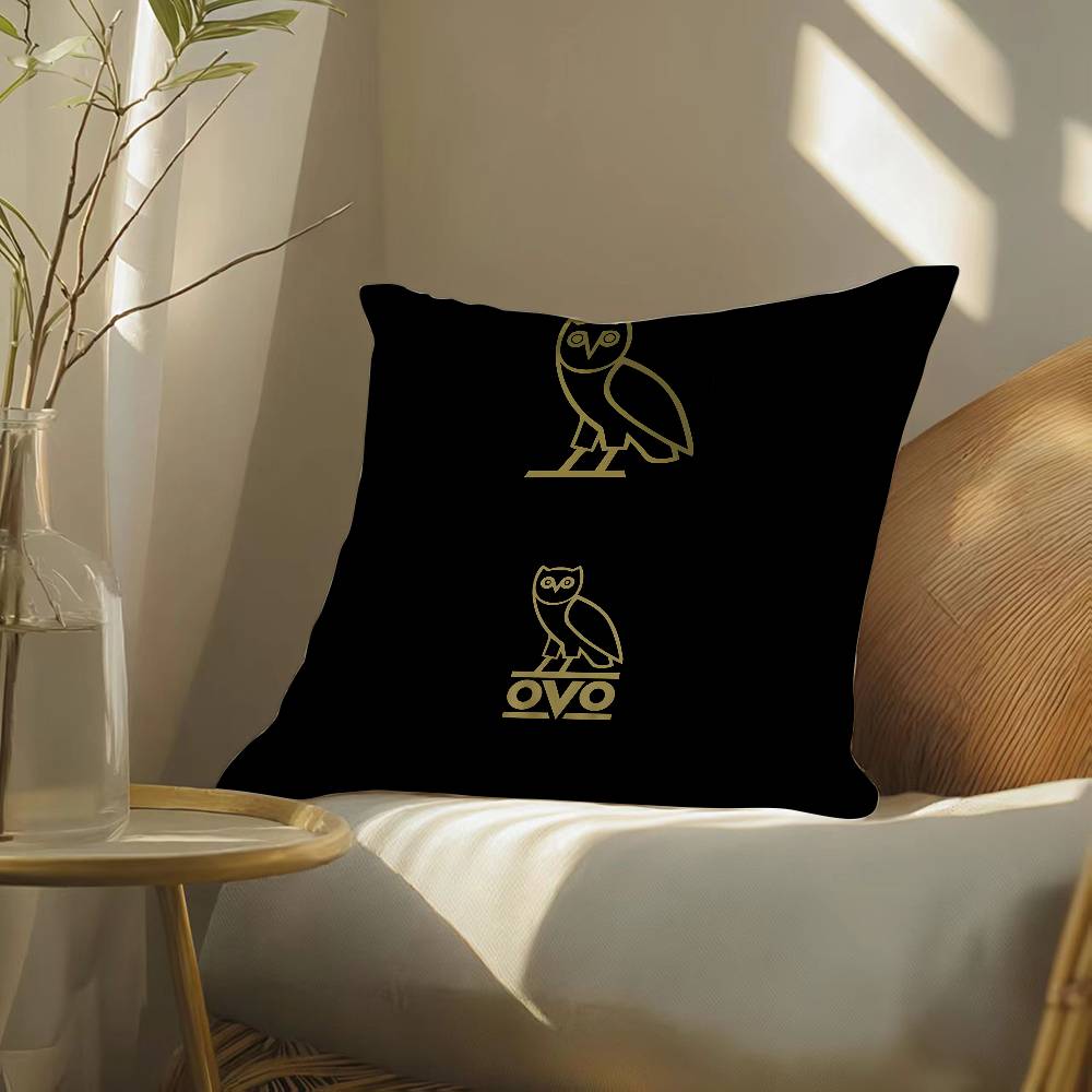 Octobers Very Own-O Owls OVO Pillow Case Silky Elegant Comfort Sofa Bed  Invisible Zipper Beach Pillowcase