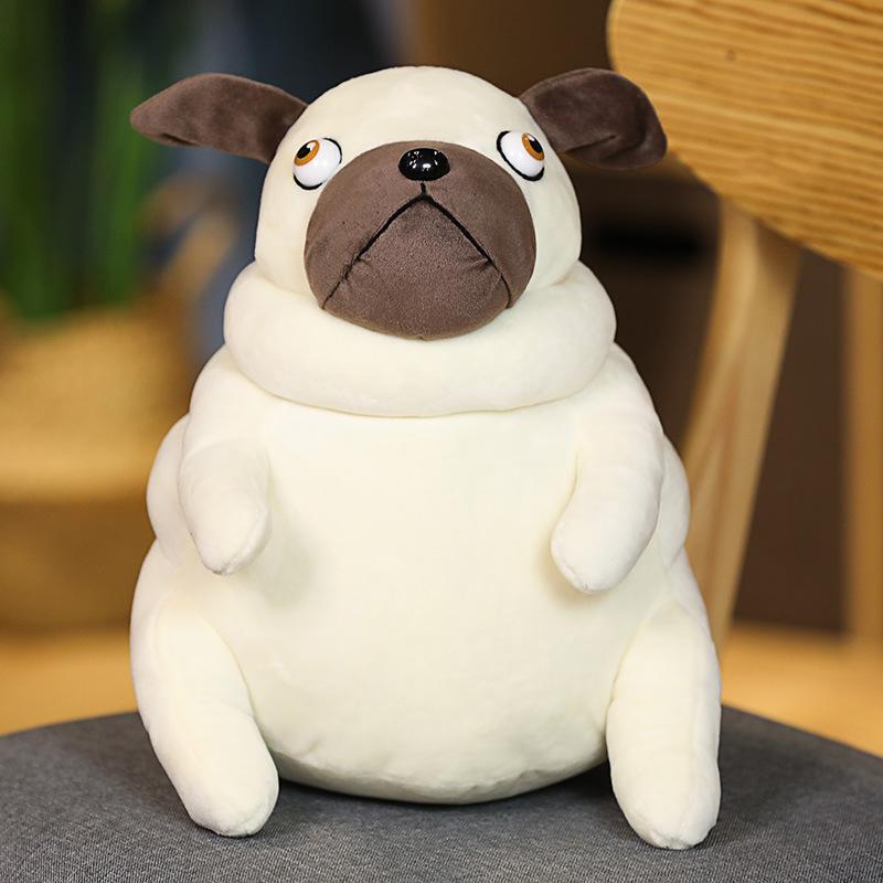 Creative cute pug doll plush toy puppy dog starling dog doll children soothing pillow rag doll