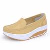 Women Fashion Casual Solid Slip On Wedges Thick Bottom Platform Work Shoes Comfortable Summer Office Ladies Footwear