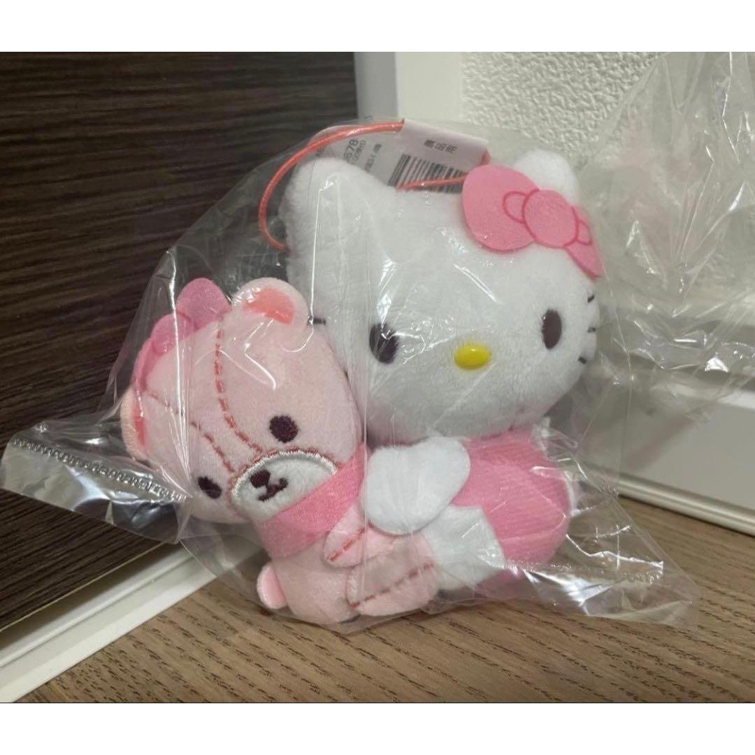 Hello Kitty Colorful Bear Mascot Pink