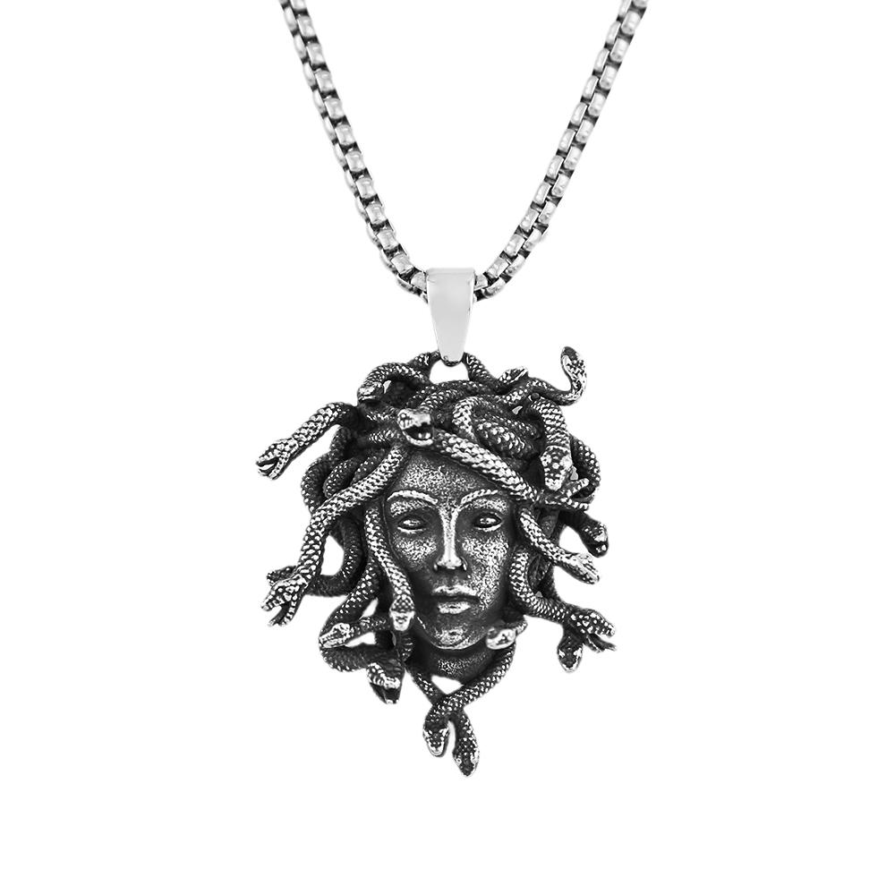 Nordic Vikings Wolf Tooth Pendant Necklace 316L Stainless Steel Hip Hop Rock Fashion Leather Rope Chain Jewelry Gifts