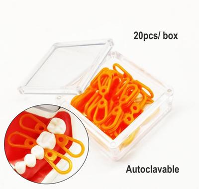 1 Box oder 2 Boxen oder 3 Boxen Dental Elastische Gummi Fixierkeile 20 Stück/Packung Flexible Interdental Keil Silikon Matrix Matrizen Dam Composite Zahnmedizin