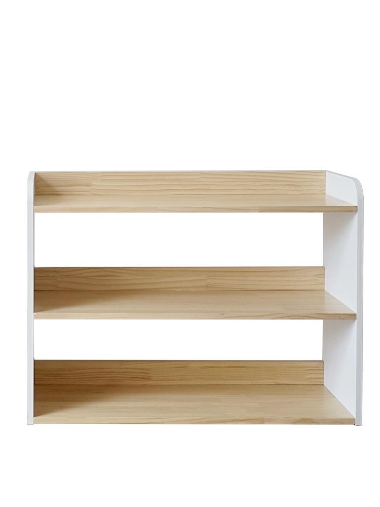 Korean Style Wooden Bookcase & Toy Storage Rack for Children's Room