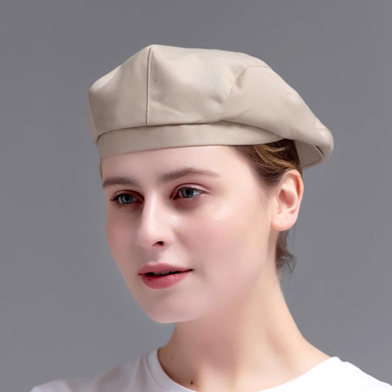 

1 шт. берет посыльного для кофейни, эксклюзивный хлопок, современная простота, воздухопроницаемость, универсальные варианты для поездок на работу, рабочая кепка