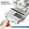 ZONESUN ZS-110 Press Trainer Heat Press Machine For Wood Presses PVC Paper Custom Logo Making Hot Foil Stamping Machine 300W