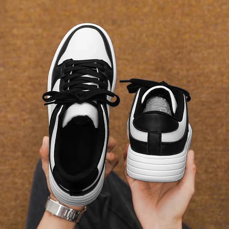 Comfortable Help Men's New Wear-resistant Comfortable 2025 Platform Sports Shoes Lace-up Flat Vulcanized Shoes Off White Shoes