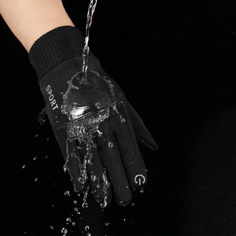 Winter waterdichte herenhandschoenen winddicht sportvissen touchscreen rijden motorfiets ski antislip warme damesfietshandschoenen