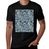 Ernst Haeckel Cool Toned Diatoms Tossed Over Sea Squirts Tshirt Sport Basic Moisture Wicking Tee