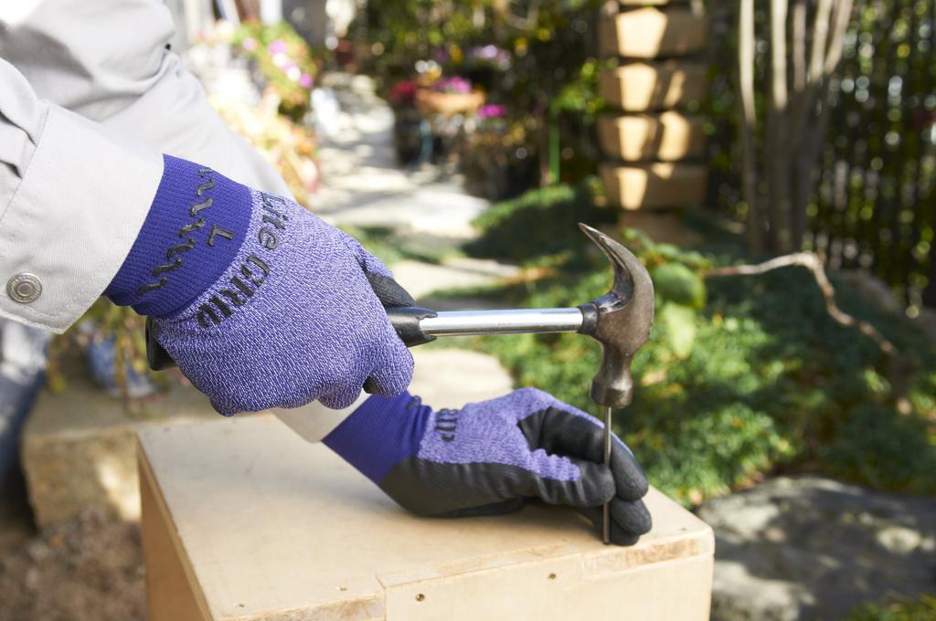 Showaglove Light Work Gloves 341 Light Grip 10 Pairs No. Purple, Medium,