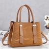 Large Faux Leather Tote Bag for Women Work Shoulder Purse PU Leather Tote Zipper Business Briefcase Organized Pockets Office Shopping Travel Handbag