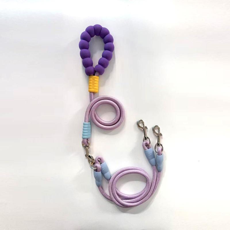One To Two Pet Traction Rope Dopamine Cloud Foam Outdoor Double Headed Dog Walking Rope P Rope Explosion Proof Punch