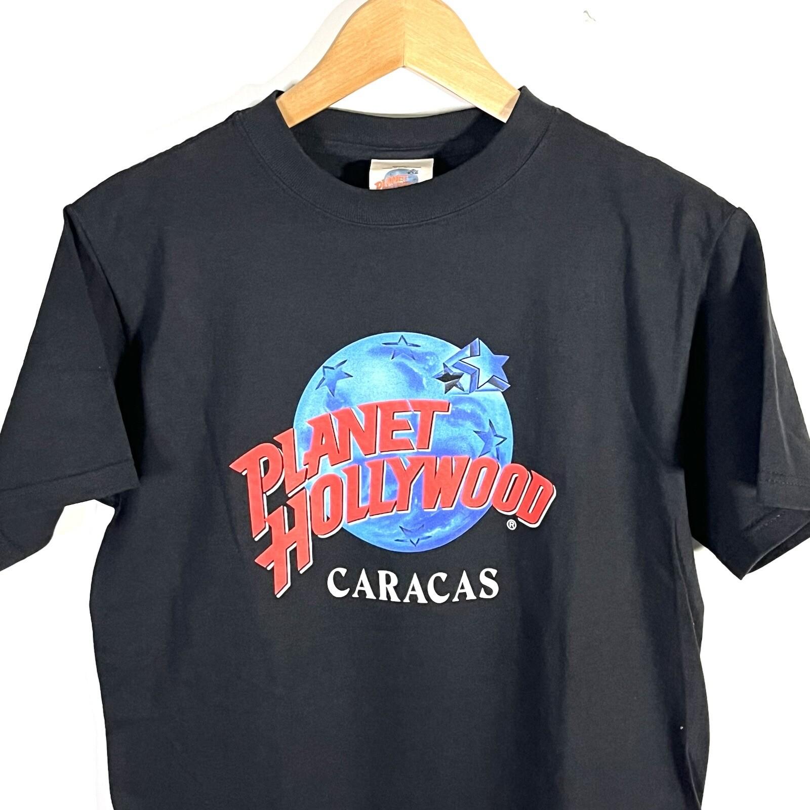 VTG 1991 Planet Hollywood Short Sleeve Graphic T-shirt Small Black XXXXL