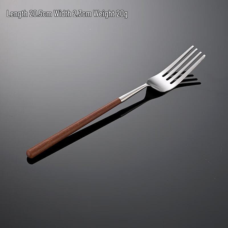 Qianxing Vintage Red Sandalwood Handle Stainless Steel Cutlery