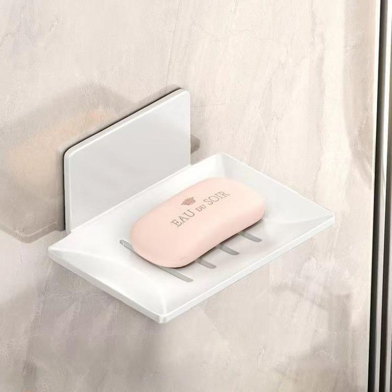 

Мыльница из алюминиевого сплава для ванной комнаты, настенный держатель для губки и мыла, органайзер, аксессуары, кухонный держатель для мыла белый