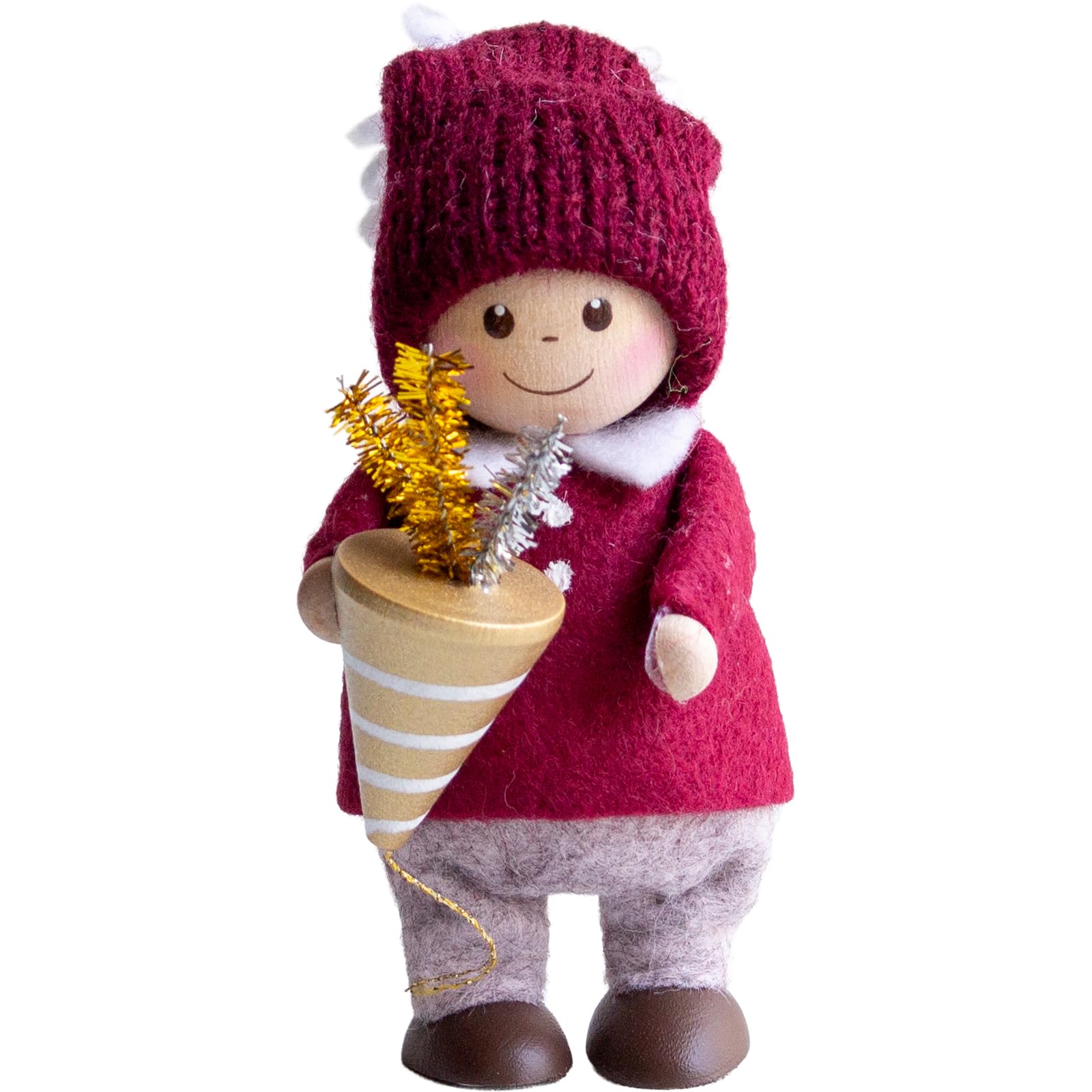 NORDIKA nisse Рождественская Деревянная Кукла: Мальчик с крекерами, 20-е празднование