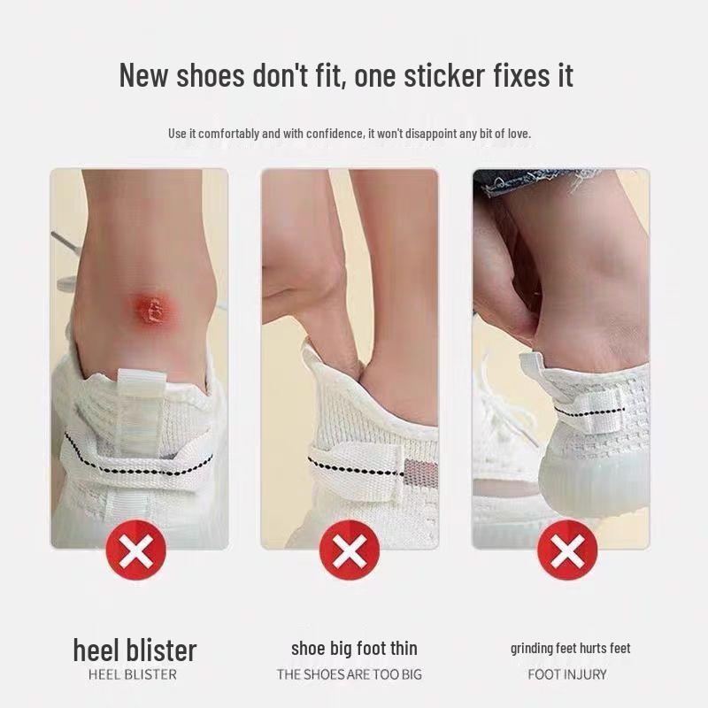 

Anti-Slip Heel Stickers for Sports High Heels - Adjustable, Anti-Shedding Shoe Pads for Men and Women Black (Cuttable)