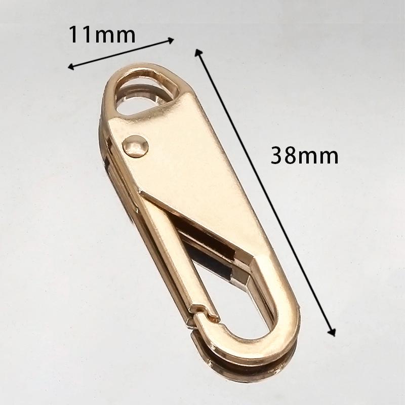 Detachable Metal Zipper Pull for Bags and Clothing