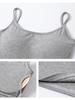 Women's Slim Fit Blush Pink Camisole with Chest Pads - Spring 2026 Collection, Thin & Comfortable Integrated Bra Lingerie