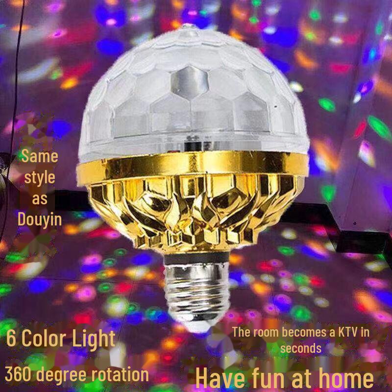 Lumină LED Rotativă Magic Ball Colorată pentru Petreceri și Scene de Interior