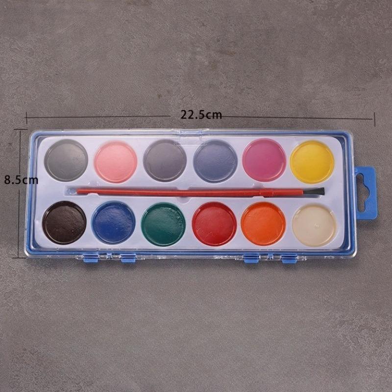 1 SET Kinder-Kunstpigmente 12 Farben 16 Farben Liebe Großzügige Box Halbtrockenes Pigmentpulver Malset Aquarell