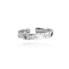 2Pcs Vintage Couple Rings Opening Knuckle Retro Silver Color Unisex Trendy Finger Ring Jewelry For Women  Ring Set