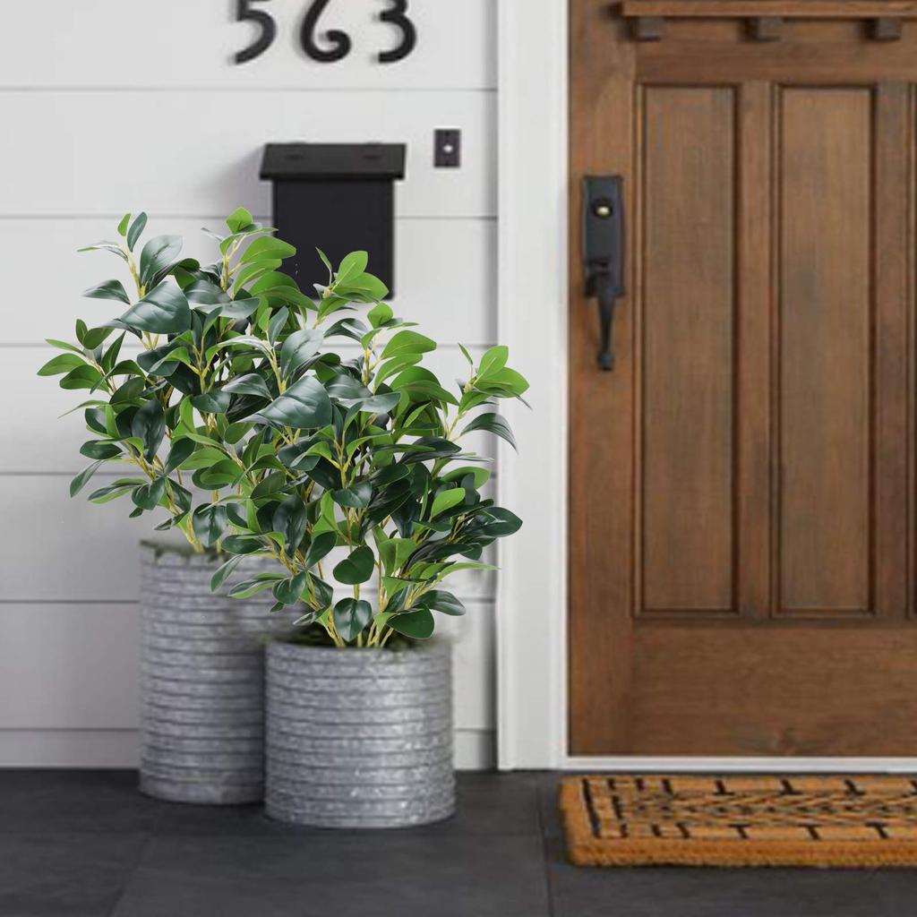 Artificial Decorative Plants Faux Greenery for Home Indoor Outdoor Garden Balcony Decor Real Touch Hight Quality Green Leaves