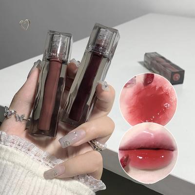 6 Colors Mirror Water Lip Gloss Moisturizer Liquid Lipstick Waterproof Long Lasting Lip Tint Lip Makeup Cosmetic