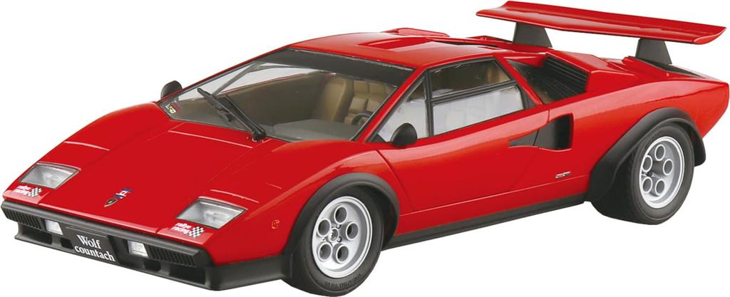 Aoshima Bunka Kyozai 1/24 The Supercar Series No.16 '75 Wolf Countach Ver.1 Plastic Model (Automobile)