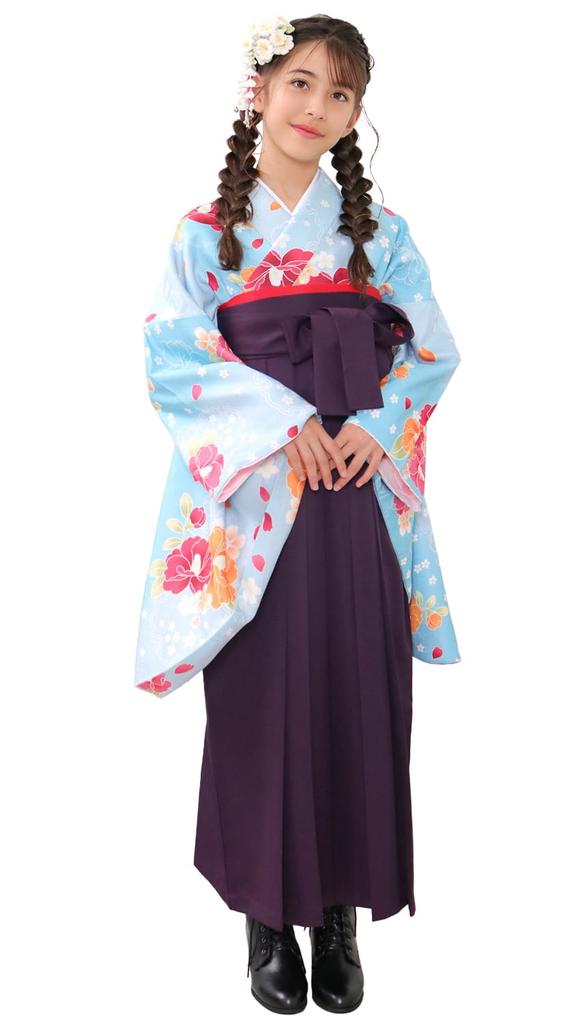 Hakama Graduation Elementary School Graduation Ceremony Elementary School Hakama Hakama Gorgeous Junior Cold Camellia in Wind Hakama String Bottom