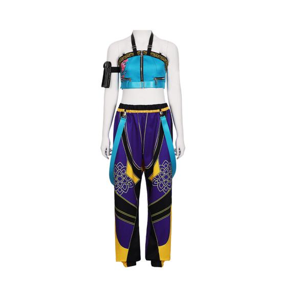 Adult Demon Hunters Costumes for Women Halloween Cosplay Outfit Anime Characters Dress-up Accessory for Movies Fans