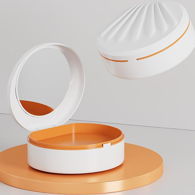 Boîte de Rangement Orthodontique pour Aligneurs avec Miroir Faux Dents Boîte pour Prothèses Dentaires Rétenteur Dentaire Protège-Dents Organisateur d'Appareils Dentaires Soin Buccal