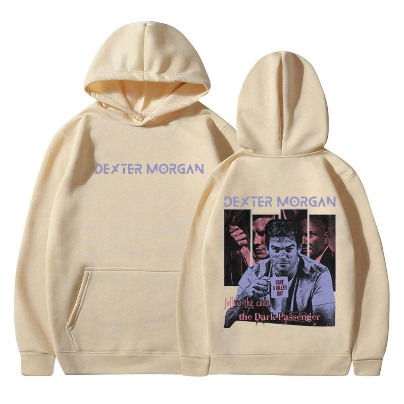 TV Play Dexter Morgan Graphic Hoodies Men Women Casual Oversized Hooded Sweatshirts Fashion Vintage Hooded Pullovers Streetwear