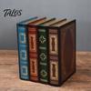 Talos Fake Book Decoration Ornaments, Flip-Top Hollow Storage Design, Vintage Style Decorative Box, for Coffee Table, Bookshelf Display