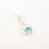Rare Sky Blue Topaz Gemstone 925 Sterling Silver Jewelry Beautiful Pendant 1.13" CP-25-12