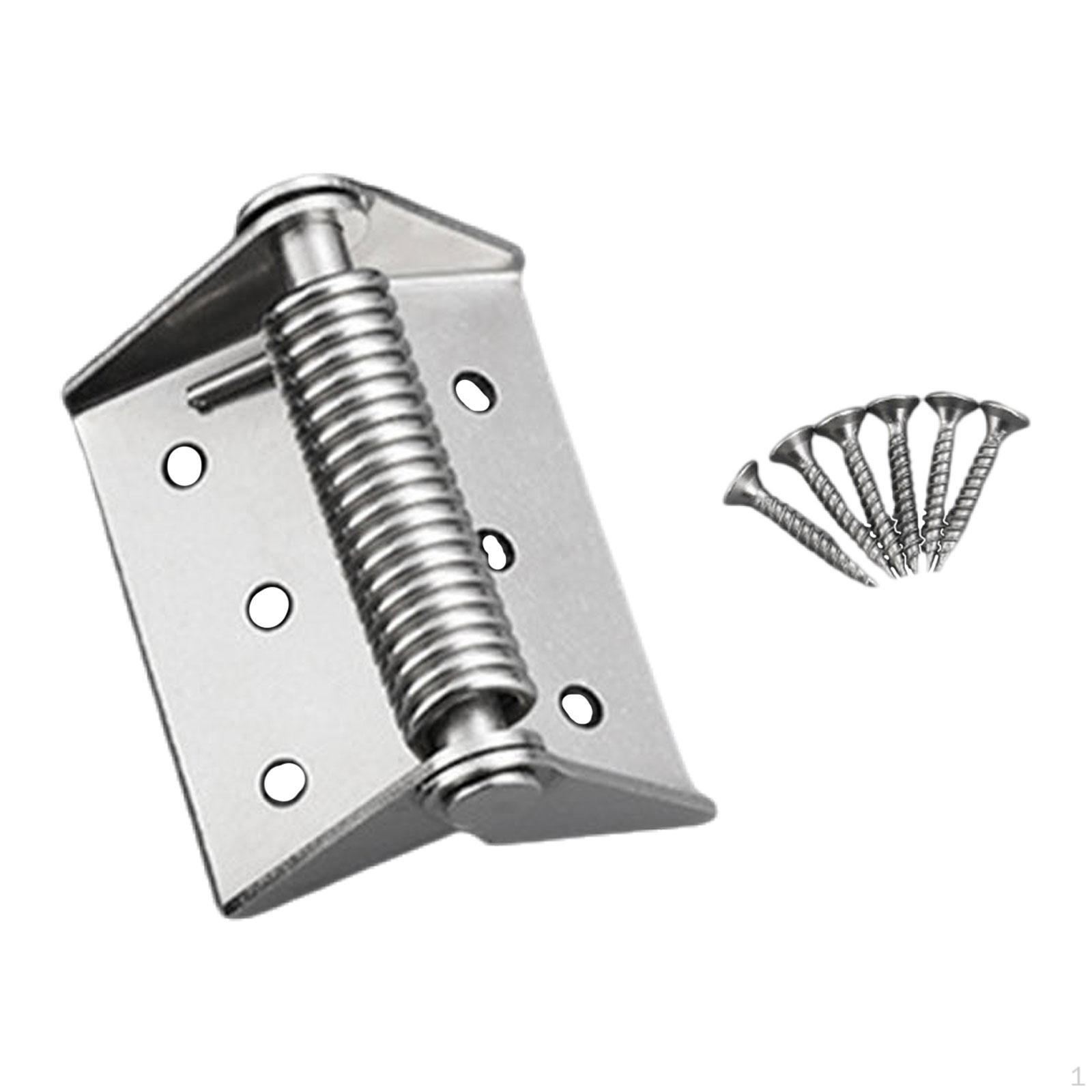 Самозакрывающаяся пружинная дверная петля Автоматический доводчик для гаража серебряный