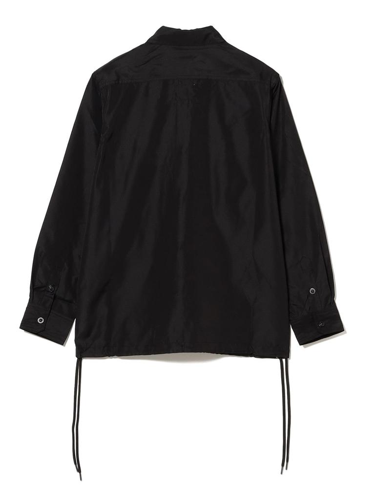 B:MING LIFE STORE by BEAMS TAION Non-down Military Long Sleeve Shirt, Men's, Black, Size M (92110384226)