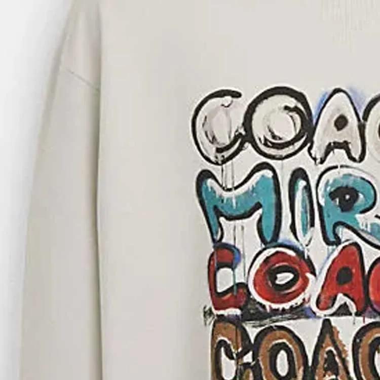 COACH FW23 Sweatshirt Men's Light Gray (Unisex) Sweatshirts CK694 RE1