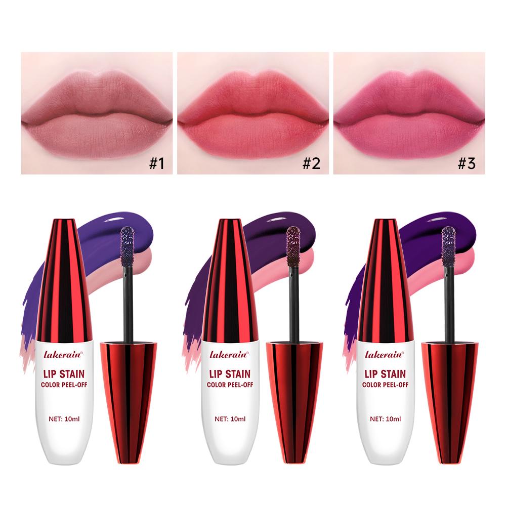Różowy peel-off do ust, tatuaż konturowy, wodoodporny tint do ust, odporny na rozmazywanie, naturalny tint do ust