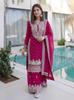 Women Designer Faux Georgette Sharara Salwar Suit Indian Bollywood Party Wear Salwar Kameez