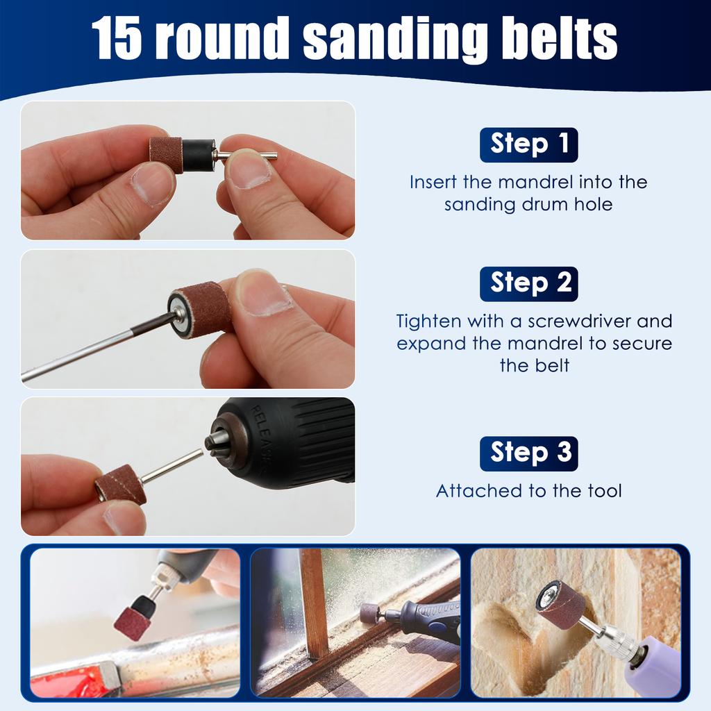 268Pcs Wet Dry Sanding Discs Efficient Cutting Hook and Loop Sandpaper Fine Grinding Effect Sanding Disc Pad for Polishing Tool